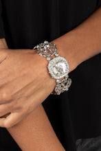 Load image into Gallery viewer, Gilded Gallery - White (Rhinestone) Bracelet
