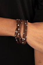 Load image into Gallery viewer, Clustered Constellations - Brown (Suede Cord) Bracelet
