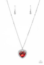 Load image into Gallery viewer, Sweethearts Stroll - Red (Heart) Necklace
