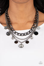 Load image into Gallery viewer, Industrial Noise - Black (Gunmetal) Necklace
