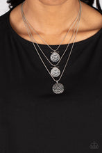 Load image into Gallery viewer, Dizzying Discs - Silver Necklace
