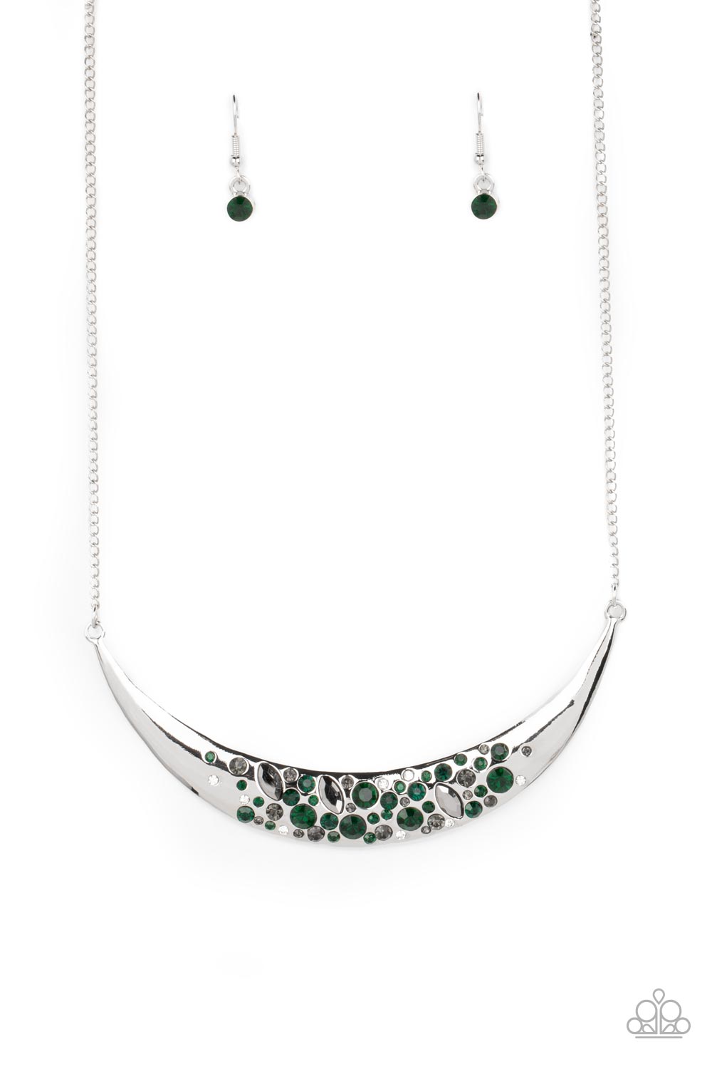 Bejeweled Baroness - Green (Emerald) Necklace