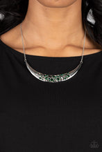 Load image into Gallery viewer, Bejeweled Baroness - Green (Emerald) Necklace
