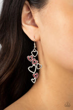 Load image into Gallery viewer, Sweetheart Serenade - Red Earring
