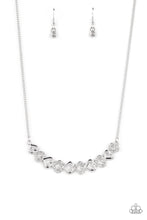 Load image into Gallery viewer, Sparkly Suitor - White (Rhinestone Heart) Necklace
