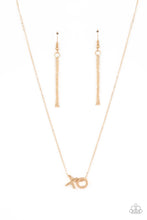 Load image into Gallery viewer, Hugs and Kisses - Gold &quot;XO&quot; Necklace
