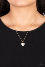 Load image into Gallery viewer, Effulgently Engaged - Rose Gold (Heart) Necklace
