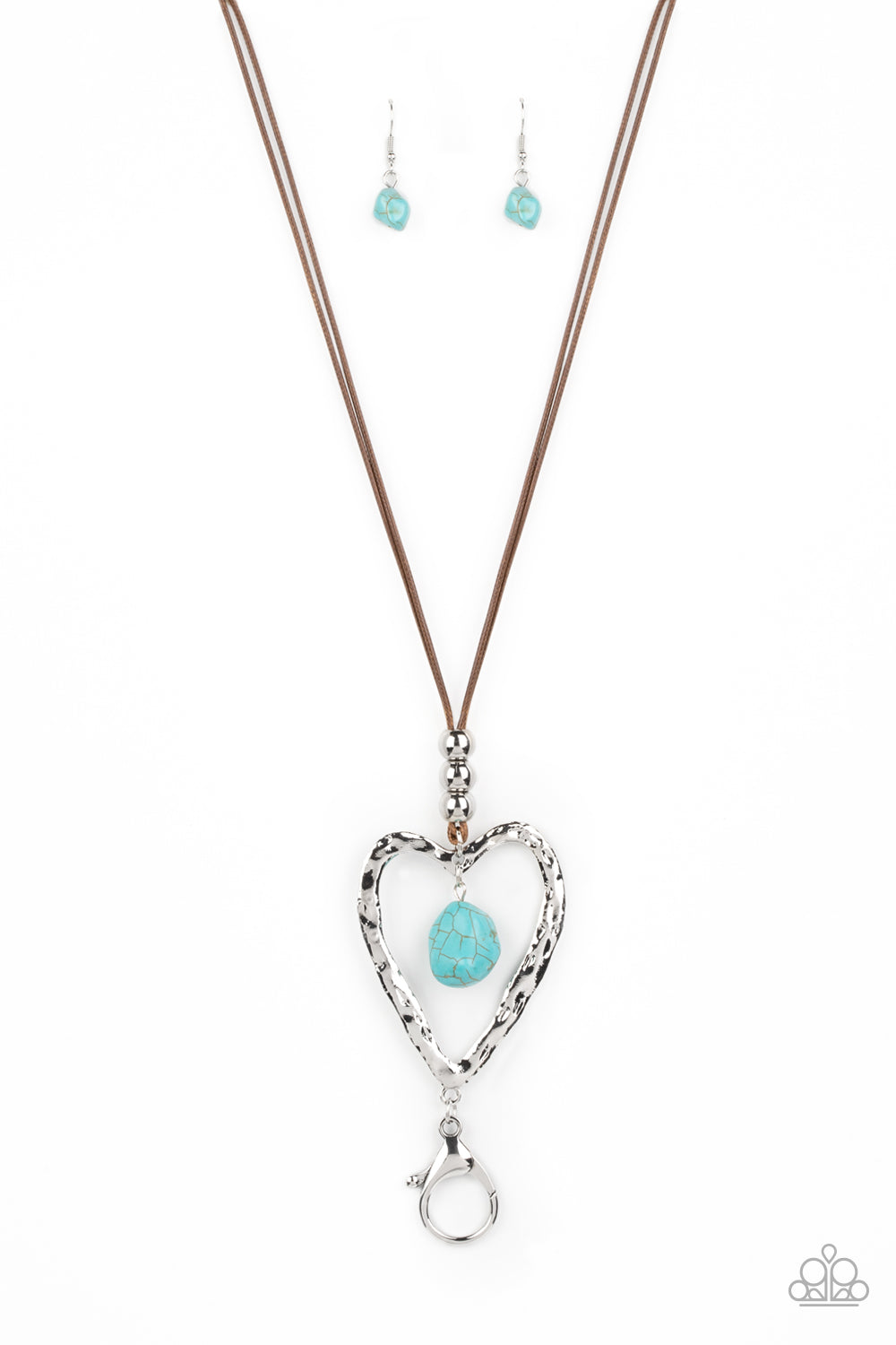 Santa Fe Sweetheart - Blue (Turquoise) Lanyard Necklace