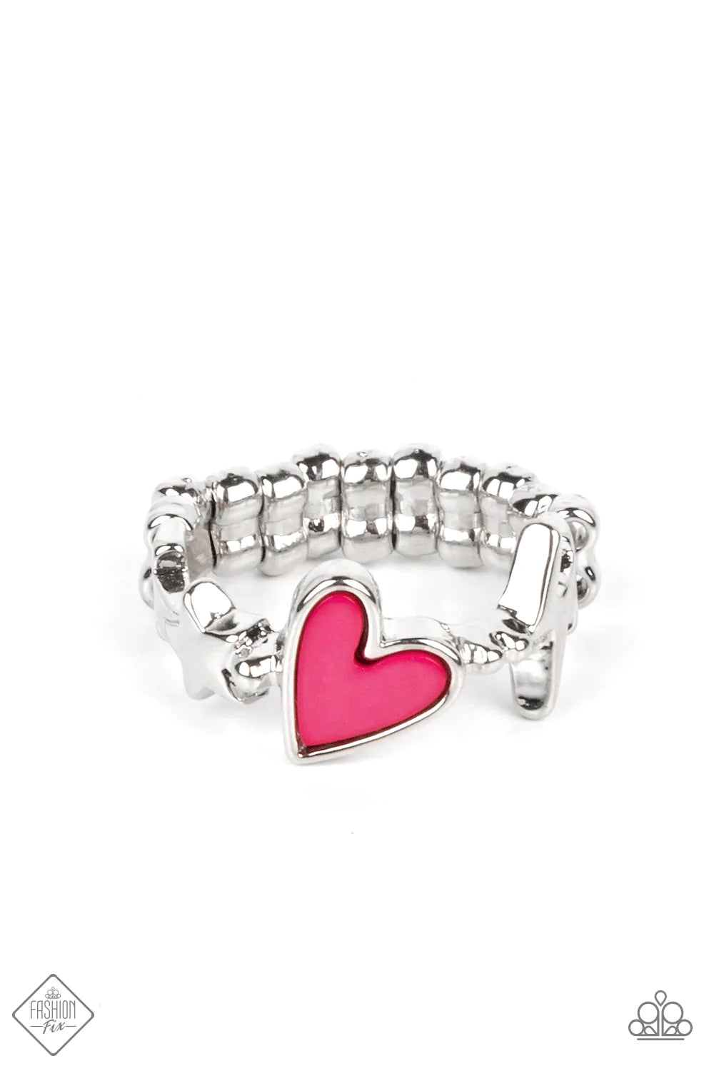 Contemporary Charm - Pink Ring (SS-0922)
