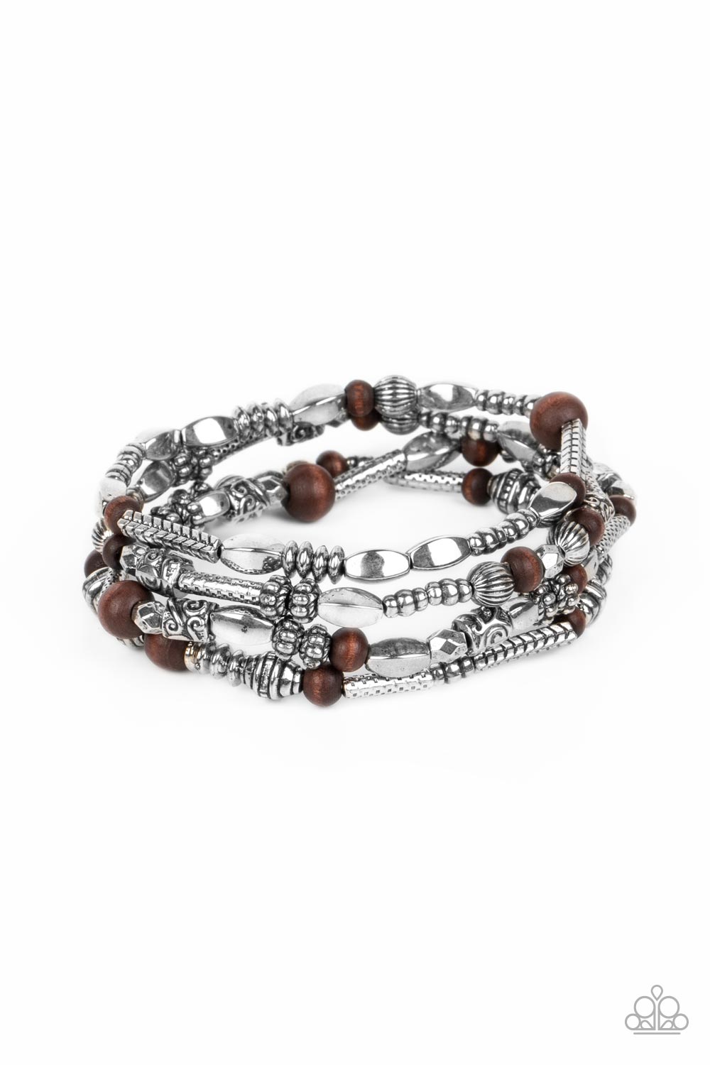 Jungle Jubilee - Brown (Wood Beads) Bracelet