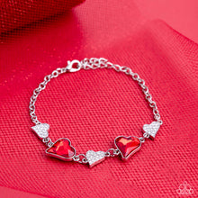 Load image into Gallery viewer, Cluelessly Crushing - Red (Heart) Bracelet
