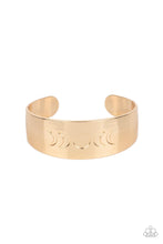 Load image into Gallery viewer, Lunar Effect - Gold (Moon) Cuff Bracelet
