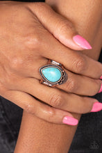 Load image into Gallery viewer, Rural Rapids - Copper (Turquoise) Ring
