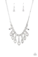 Load image into Gallery viewer, REIGNING Romance - White (Rhinestone) Necklace
