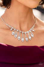 Load image into Gallery viewer, REIGNING Romance - White (Rhinestone) Necklace
