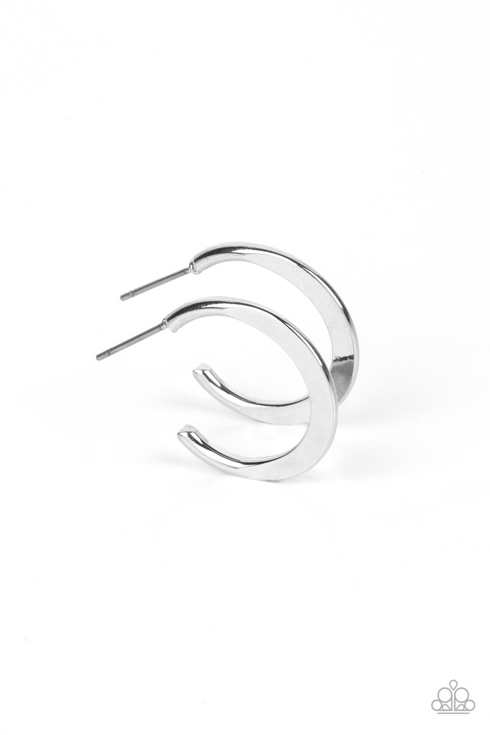 Royal Runway - Silver Hoop Earring