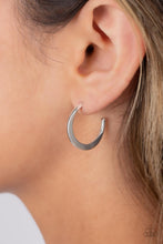 Load image into Gallery viewer, Royal Runway - Silver Hoop Earring
