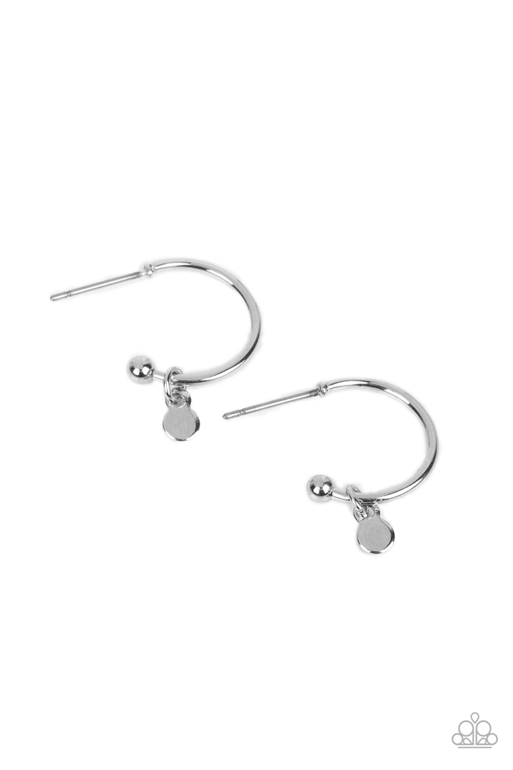Modern Model - Silver (Hoop) Earring