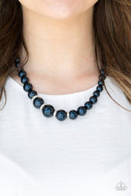 Load image into Gallery viewer, Party Pearls Blue Necklace freeshipping - JewLz4u Gemstone Gallery
