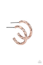 Load image into Gallery viewer, Triumphantly Textured - Rose Gold (Post) Earring
