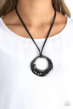 Load image into Gallery viewer, Tectonic Treasure - Black (Gunmetal) Necklace
