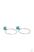 Load image into Gallery viewer, Canyon Circlet - Blue (Turquoise) Post Earring
