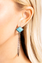 Load image into Gallery viewer, Canyon Circlet - Blue (Turquoise) Post Earring
