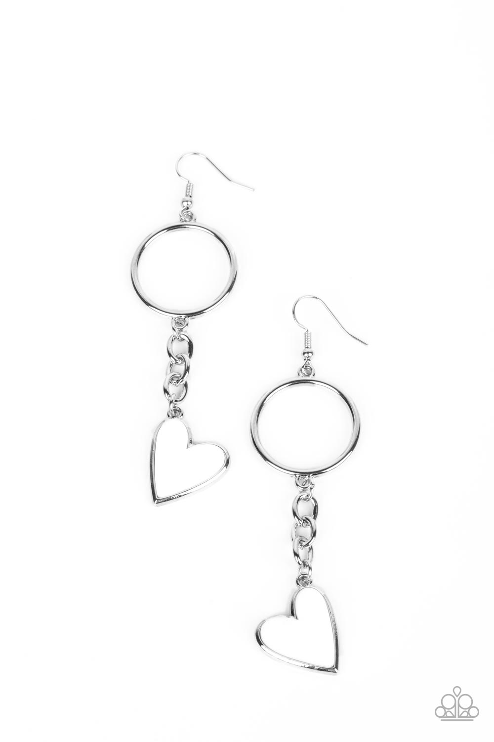 Don't Miss a HEARTBEAT - White (Heart) Earring