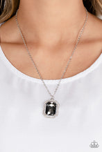 Load image into Gallery viewer, Galloping Gala - Silver (Smoky Gem) Necklace
