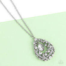 Load image into Gallery viewer, Glitz and GLOW - White (Rhinestone) Necklace
