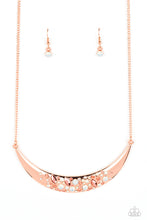 Load image into Gallery viewer, Bejeweled Baroness - Copper (Shiny Copper) Necklace
