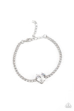 Load image into Gallery viewer, Bedazzled Beauty - White (Heart) Bracelet
