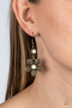 Load image into Gallery viewer, Free-Spirited Flourish - Brass (Flower) Earring
