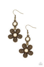 Load image into Gallery viewer, Free-Spirited Flourish - Brass (Flower) Earring
