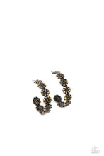Load image into Gallery viewer, Floral Fad - Brass Hoop Earring
