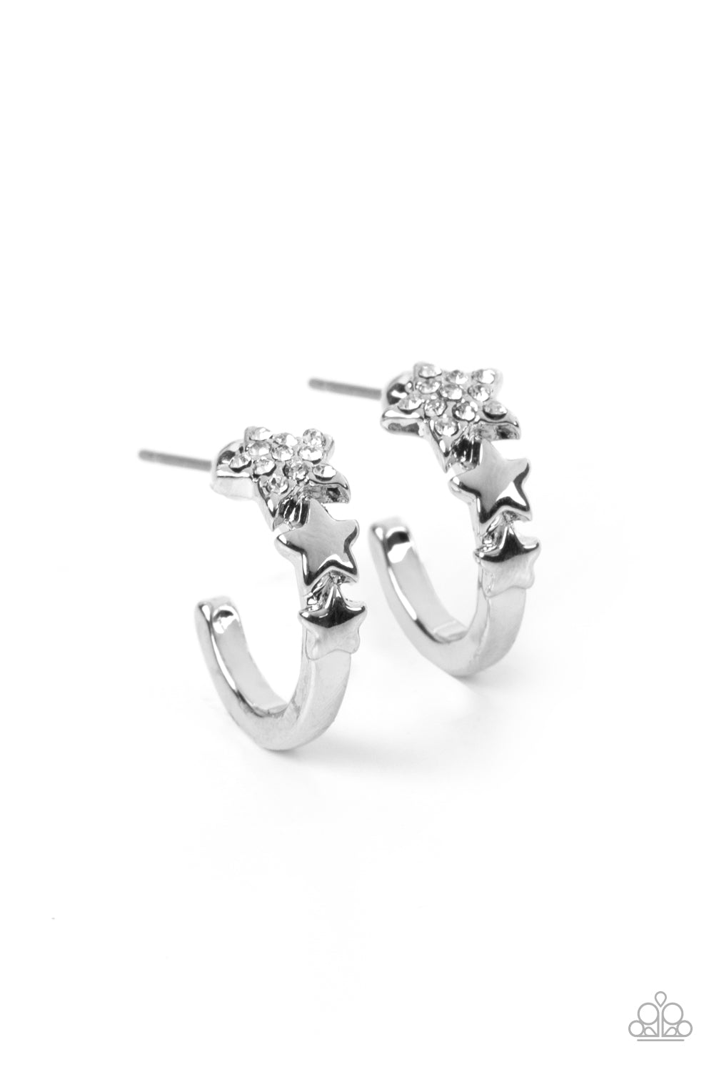 Starfish Showpiece - White (Silver Star) Earring