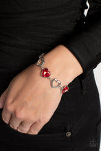Load image into Gallery viewer, Sentimental Sweethearts - Red (Heart) Bracelet
