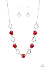 Load image into Gallery viewer, Contemporary Cupid - Red (Heart) Necklace
