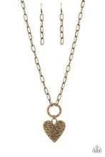 Load image into Gallery viewer, Brotherly Love - Brass (Heart) Necklace
