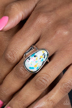 Load image into Gallery viewer, Bodacious Babe - White (Multicolored Speckles) Ring
