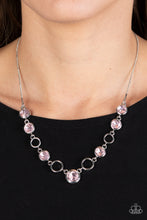 Load image into Gallery viewer, Elegantly Elite - Pink (Rhinestone) Necklace
