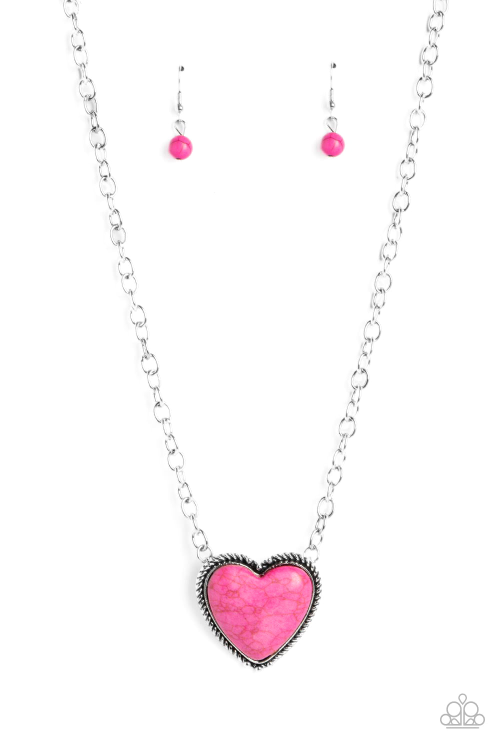 Authentic Admirer - Pink (Heart) Necklace