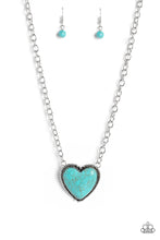 Load image into Gallery viewer, Authentic Admirer - Blue (Heart) Necklace
