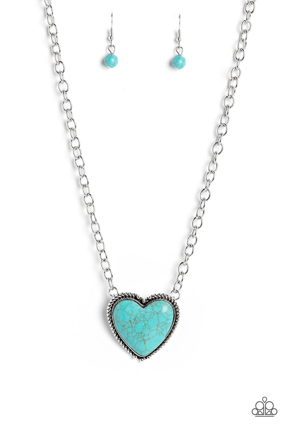 Authentic Admirer - Blue (Heart) Necklace