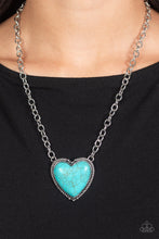 Load image into Gallery viewer, Authentic Admirer - Blue (Heart) Necklace
