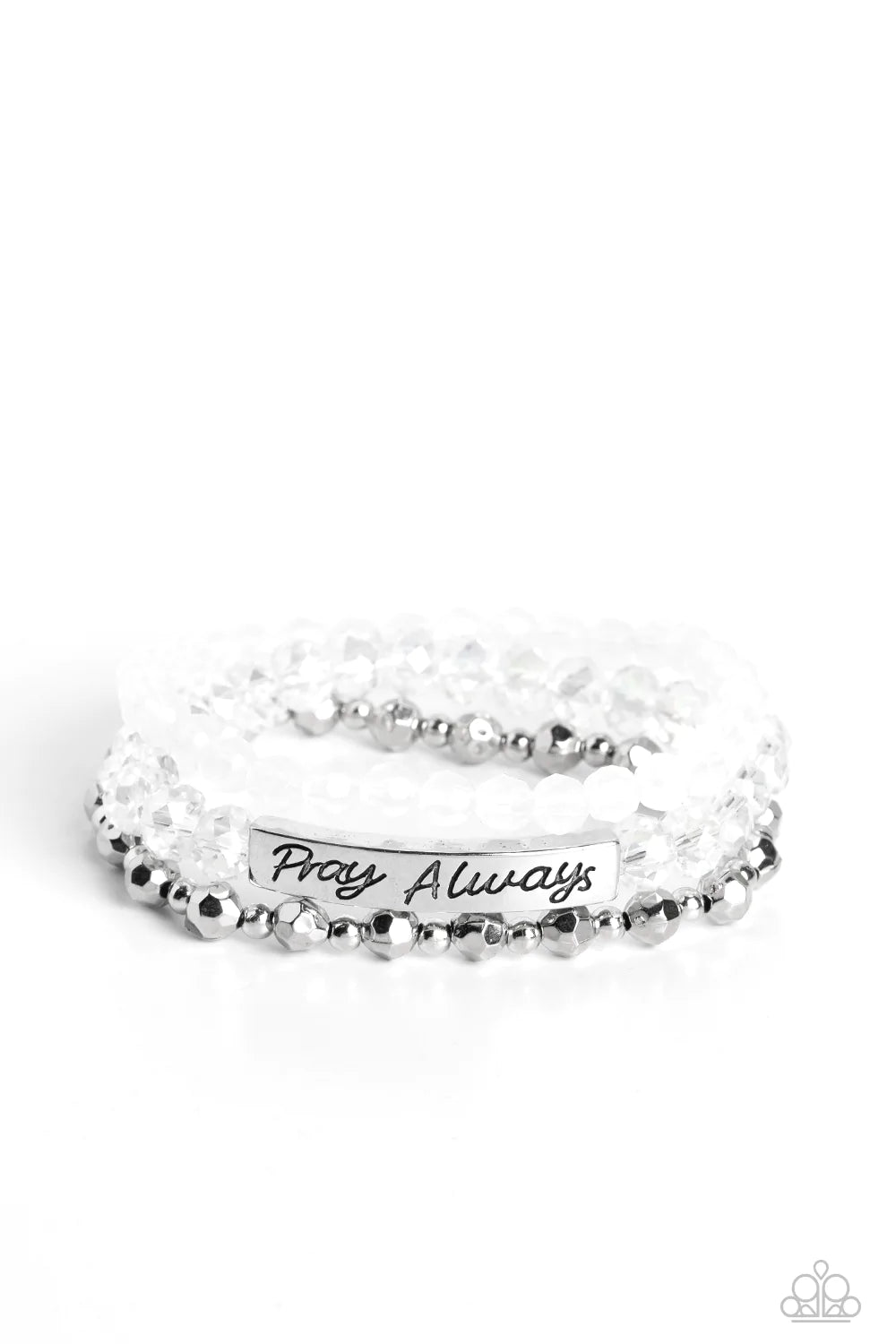 Pray Always - White Bracelet
