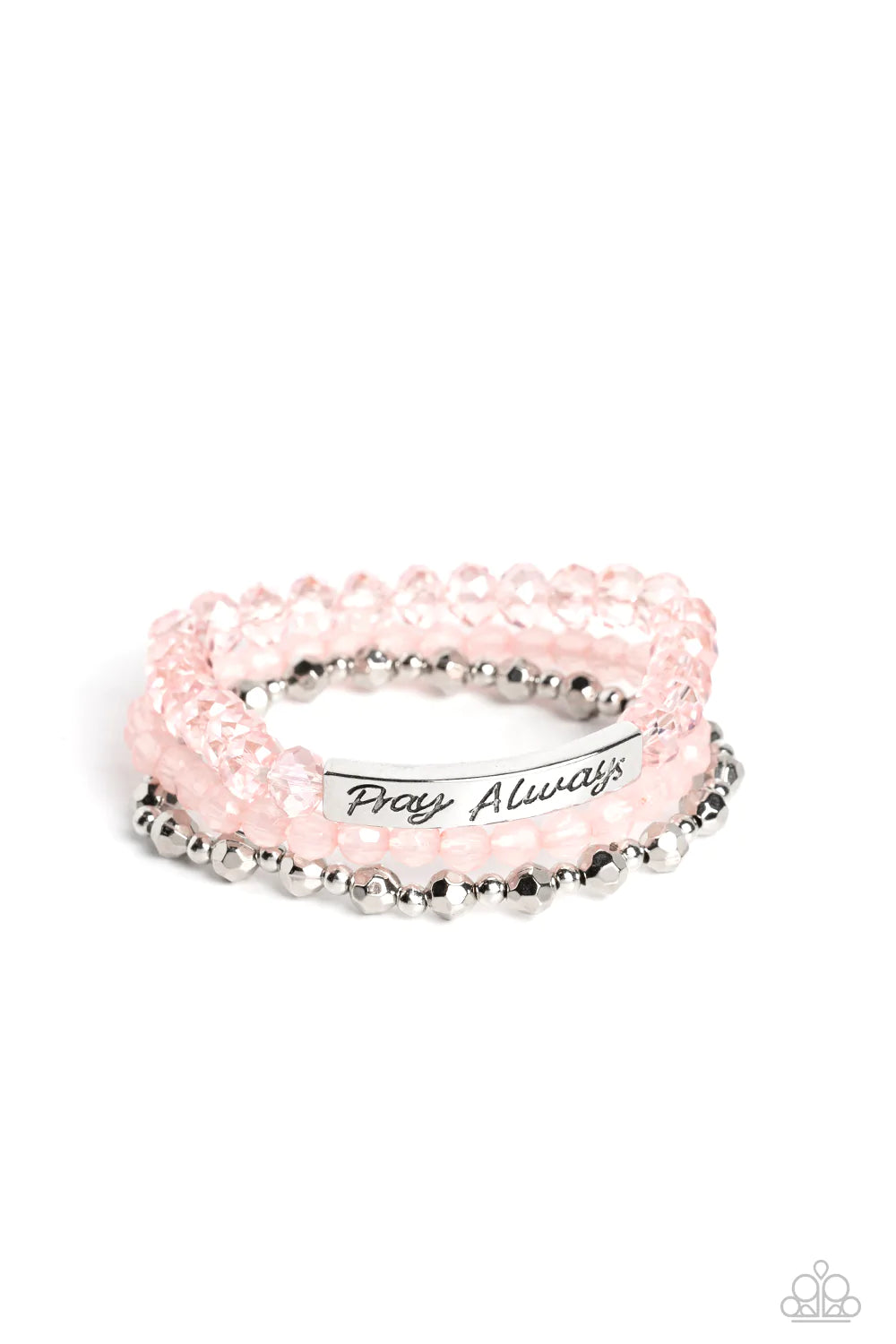 Pray Always - Pink Bracelets