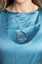 Load image into Gallery viewer, Encrusted Elegance - Silver Necklace
