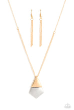 Load image into Gallery viewer, Posh Pyramid - Gold (Triangle) Necklace
