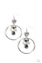 Load image into Gallery viewer, Geometric Glam - Silver (Hematite) Earring
